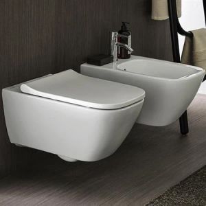 Smyle Square| Sanitari sospesi a cacciata, Rimfree, singoli elementi o set completo
