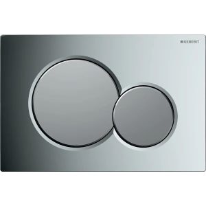 Sigma01 | Placca con 2 pulsanti per cassetta WC, colore Cromo opaco