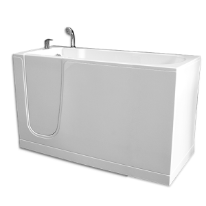 Oasi 1400x700 H100 SX | Vasca da bagno per anziani con sportello