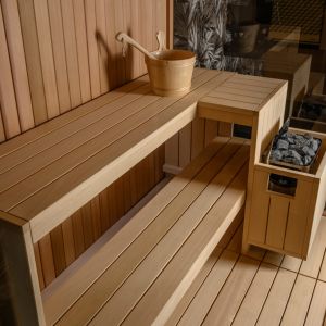 Exen Sliding 170x130cm | Sauna finlandese con apertura scorrevole, varie finiture