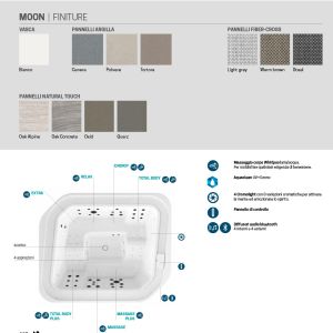 Moon SPA 215x260cm | Minipiscina idromassaggio da esterno