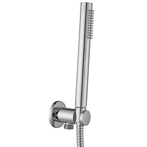 ZDUP 094 TONDO | Kit per doccia con presa acqua, flessibile e doccino, cromo